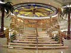 Ship&#039;s main lobby staircase