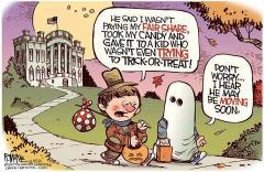 Trick Or Treaters Visit the White House