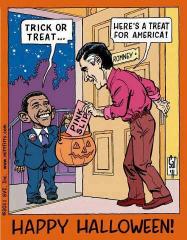 Obama to Romney: Trick Or Treat