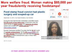 Welfare Fraud Woman making $85,000 a year off food stamps