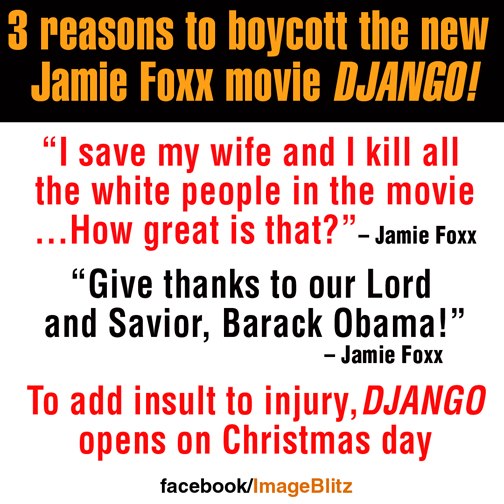 Jamie Foxx Brags About Killing White People BOYCOTT JAMIE FOXX