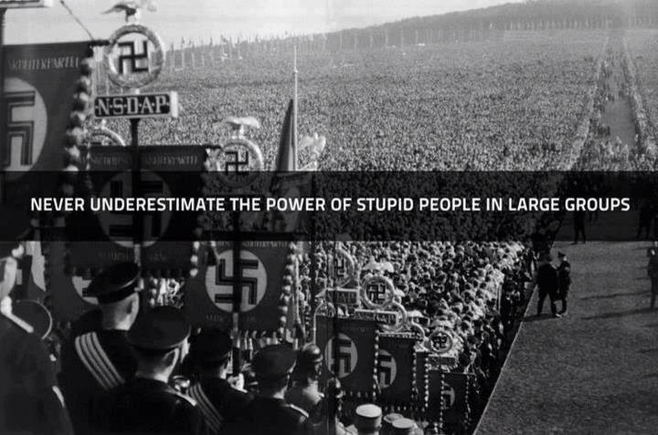 Never Underestimate the Power of Stupid People in Large Groups