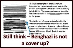 Benghazi Documents of Interviews With Survivors So Redacted They Contain NO Information AT ALL