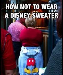 how not to wear a disney sweater