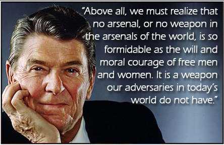 Ronald Reagan on Moral Courage