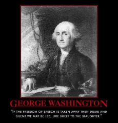 George Washington Quote About Freedom of Speech