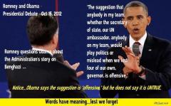 Obama Quote About Benghazi During the Debate
