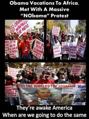 Obamas Visit to Africa Greeted By Massive Anti Obama Protest 2013