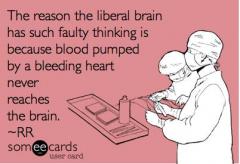 Liberals Faulty Thinking Caused By Bleeding Hearts Cutting Off Blood Supply to Brain