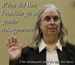 When did Ben Franklin Get a Gender Reassignment LOL PIC
