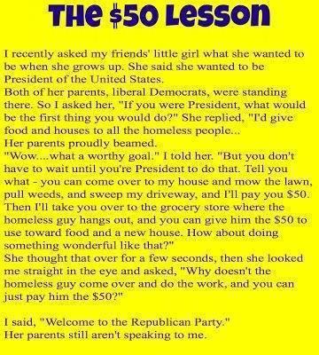 The fifty dollar lesson
