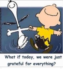 What If today we were just grateful for everything