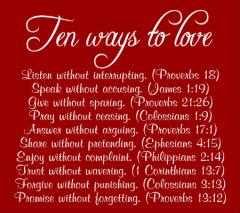 10 Ways to Love with Bible Verses