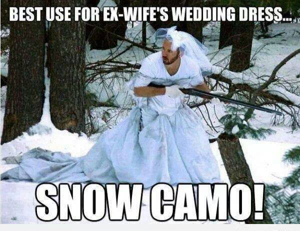 Best use of ex wifes wedding dress