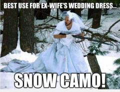 Best use of ex wifes wedding dress