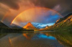 Double Rainbow Glacier National Park Montana
