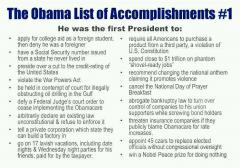 Obama list of accomplishments - 1-