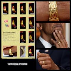 Obamas There is no God except Allah Ring
