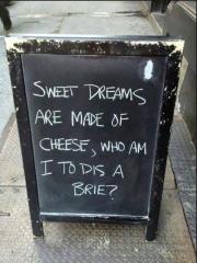 sweet dreams are made of cheese who am I do dis a brie