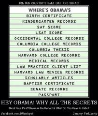 When Obama Sealed His Records - First Executive Order First Day On The Job - These Were Included - WHY