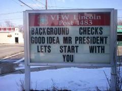 Background Checks Good Idea Mr President Let Us Start With You