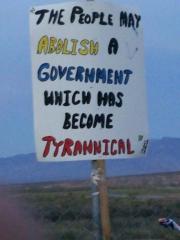 People may abolish a government that has become tyranical