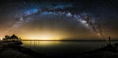 Panoramic View of Milky Way from Chokoloskee Island Florida photo by  Noel Benadom