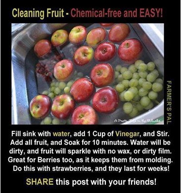 Cleaning fruit