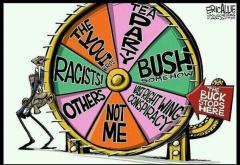 Obamas Wheel of Blame