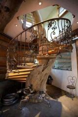 tree winding staircase