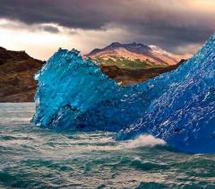 Blue Glacial Ice