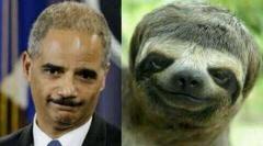 Eric Holder Looks Like a Sloth
