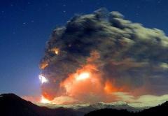 Eruption of Volcano Puyehue in Chile From a Distance