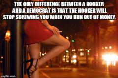 what is the difference between a hooker and a democrat