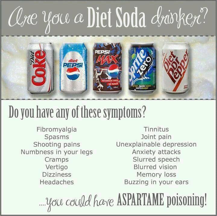 Are you a diet soda drinker - you could have aspartame poisoning