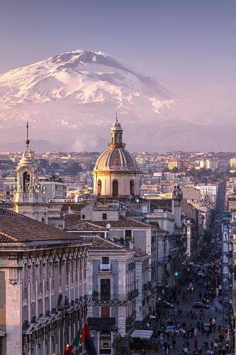 Catania and Mt Etna Sicily Italia