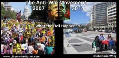 The anti-war movement 2007 vs 2014