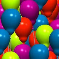 BALLOONS BRIGHT COLORED
