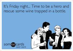 Be a hero rescue wine trapped in a bottle