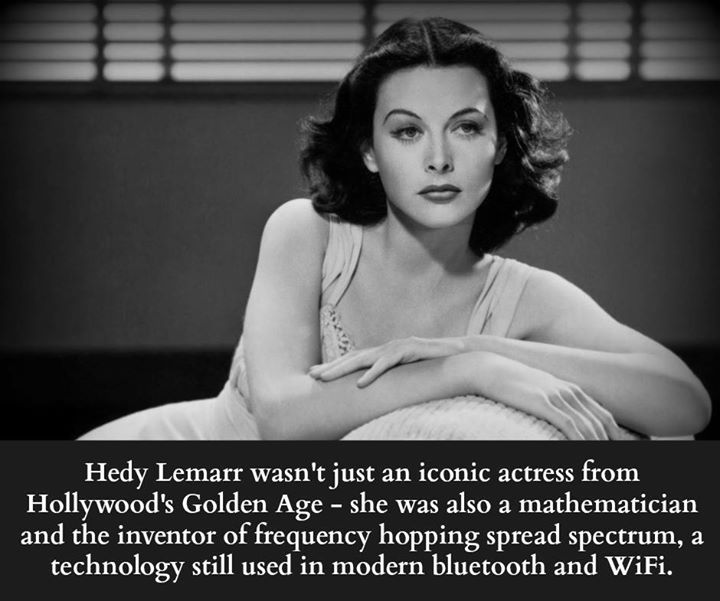 Hedy Lamar - iconic actress - mathematician - inventor of freqency hopping spread spectrum