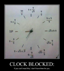 Clock Blocked What time is it?