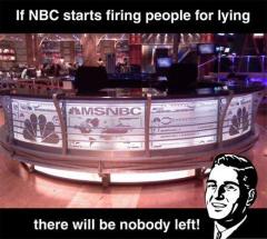 If NBC starts firing people for lying there will be nobody left