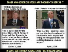 Iran Nuclear Deal Those who forget history are doomed to repeat it Remember North Korea