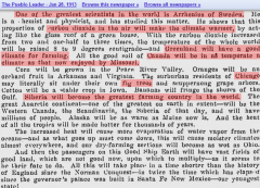 1913 Scientist  Arrhenius of Sweden Father of Climate Change predicts benefits of global warming