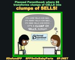 Planned Parenthood Clump of Cells  = Clump of Sells