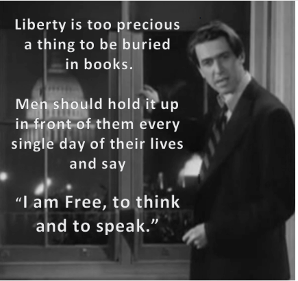 Liberty is too precious a thing to be buried in books