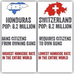 gun Control Honduras vs Switzerland