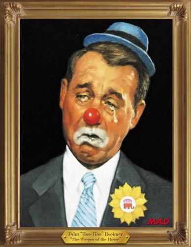John Boehner the Clown Crying