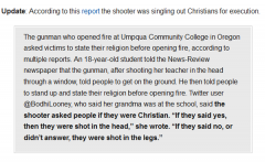 Shooter shot Christians