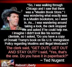 Ted Nugent wandered into a Muslim Book Store